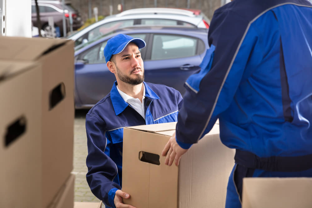 Team Of Movers With Moving Truck In Maryland